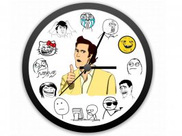 Прикольные часы на стену