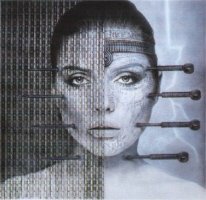 Музыка у них (нее) на любителя, но имеет место быть. Автор портрета (обложки альбома) - действительно Гигер, он делал обложки трех её альбомов.