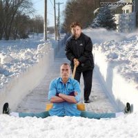 Изобретательный подход к уборке снега