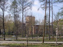 Водонапорная башня построеной в Новосибирске в 30-х ГРЭС (ныне ТЭЦ-2). Сейчас Башня не функционирует, однако в конце 80-х в заброшенном здании силами студентов близлежащих вузов и комсомольской организации, там было оформлено студенческое кафе, а в с середины 90-х и до середины 2000-х располагалась телестудия НТН-4. Ныне здание пустует, но у него есть владелец, территория и сама башня охраняется.