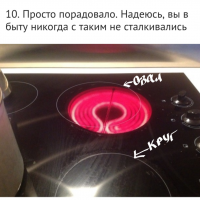 Чото какой-то казус с этой плитой происходит?! Пошел проверил свою плитку, вроде нормально.