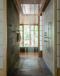 А почему бы и нет? Теперь знаю как сделать оригинальный душ в бане.