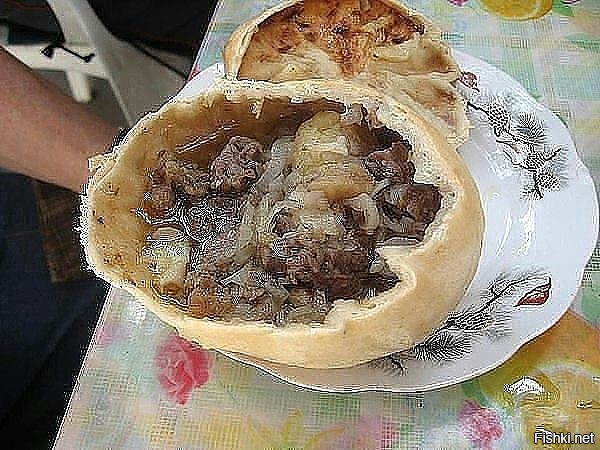 Приготовил самсу в казане