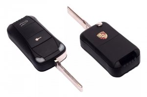 Уже обсуждали тут на фишках:
1) да - фольксваген групп действительно принадлежит марка Порше и много других
2) нет, у Порше ключ внешне другой!