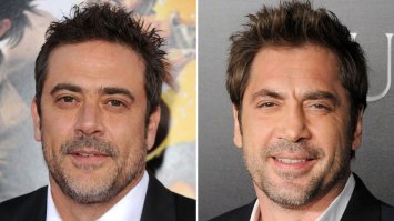 Джеффри Дин и Хавьер Бардем! Вот они реально как братья-близнецы Причем когда я в кино вижу кого-то из них, в жизни не угадаю кто это)))