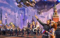 Даже не знаю чья это мечта. Боевые звездолеты над кремлем и чувак в форме очень похожую на форму войск вермахта времен второй мировой войны вскидывающий руку в приветствии.