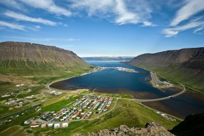 Город Isafjordur Исландия:
