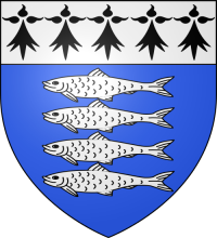 Сардина   промысловое название трёх родов рыб семейства сельдевых   сардина пильчарда (Sardina), сардинопс (Sardinops) и сардинелла (Sardinella). Изображение сардины используется в геральдике.


Sardina pilchardus


Sardinops


Sardinella


1. герб муниципалитета Ла-Тюрбаль (Пеи-де-ла-Луар, Франция)
2. герб муниципалитета Гавр (Бретань, Франция)
3. герб муниципалитета Моелан-сюр-Мер (Бретань, Франция)