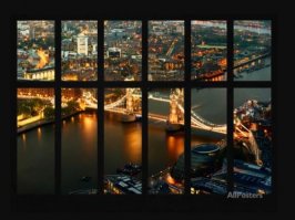 Ну да.. дорисовал рамочку - и тебя вид из окна, дорисовал иллюминатор и у тебя вид с самолета... 
Если есть желание можно и с подводной лодки такой вид получить