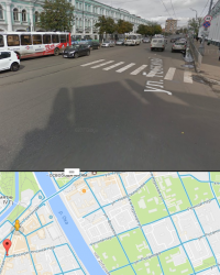 Выехать могут - на видео третий ряд есть. Но тоже соглашусь, что официально здесь две полосы.
не хороший перекресток, с не хорошей разметкой.