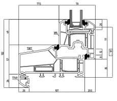 Уважаемый Валерий, будьте добры, читайте внимательнее, процитирую себя: 70мм 5-ти камерной створкой и 40мм 2-кам. стеклопакетом.
Формула стеклопакета мне говорит о нём всё, а вот профиль такой не знаю, хотя их, особенно шестидесятых, до фига и больше, отличия только в наклейках, за редким исключением, например такого типа, как BRUSBOX 60-4 (при 60мм толщине он не 3-камерный, а 4-х)
Это Новая Москва, не элитка. Профиль, вероятнее всего КВЕ, т.к. с таким типом сталкивался только с ним