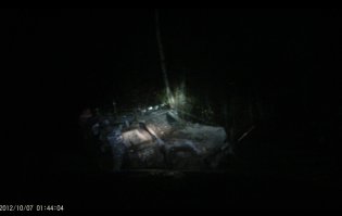 Особенно много людей в багажник набилось! :) 

Помню, на соревнованиях, "эвакуатором" был. 

Машину оставили (Чирок), взяв с собой порванную рулевую тягу (с утра заварили ее и поставили на место). 
Но "экипаж" пришлось снимать с "борта". 
У меня в машине двое (считая меня) и их пятеро.  

Еще и шмурдяка в моей машине полно. 

Как они там на нем все утрамбовались... 
Под потолок лежали. Реально штабелем. :)