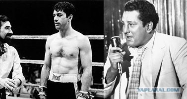 Де Ниро не только зубами жертвовал.
"Роберту Де Ниро потребовалось несколько месяцев, чтобы для финальных сцен "Бешеного быка" поправиться с 66 до 97 кг. Лишний вес принес актеру проблемы со здоровьем."