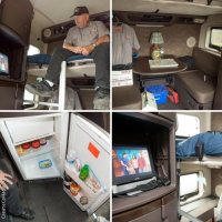 В реальности все по другому
65-летний Фред Фредриксон. Водит уже 35 лет. Сейчас сидит за рулем фуры Volvo