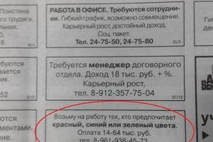 Дискриминация в чистом виде