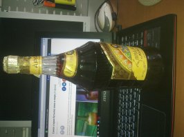 Этому коньяку лет 30-40 по моим подсчётам. Что с ним делать не знаю. Продать что ли.