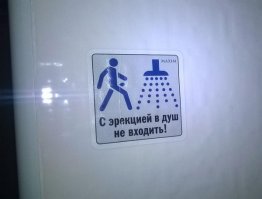 С такой эрекцией пофиг на запреты. :-)
