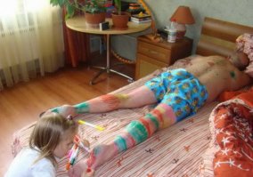 Вот папа обрадуется, когда проснется.