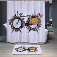 На Али занавеска для душа бывает не только со слоном.
"Водонепроницаемая занавеска для душа с 3D принтом"