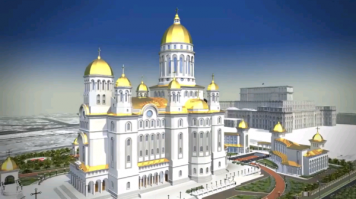 Я в прошлом году был в Букареште и жил в отеле напротив Дворца Парламента. Грандиозно смотрится и мне если честно понравилось. Но румыны очень плохо относятся - кроме того что снесли старый город то еще оч. много людей выселили чтобы его построить. Они сейчас в противовес дворцу решили кафедральный собор забацать -  должен быть выше и еще более монументальный...