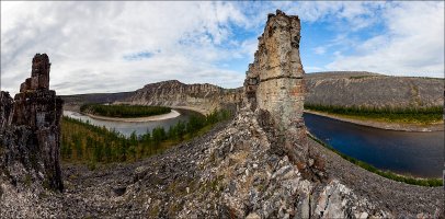 Скалы Анабарского плато.