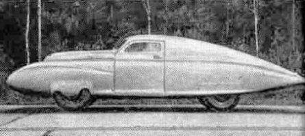 В детстве я любил рассматривать машинки в журнале за рулем.  Запомнился этот экзотический автомобиль победа...