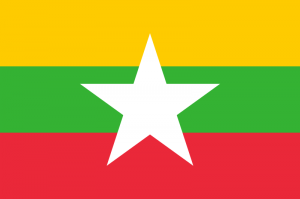 Флаги Мьянмы и Литвы .