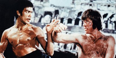 Когда-то о-о-о-чень давно читал, что для этой роли Чак Норрис набрал около 10 кг.