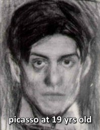 Испанский художник Пабло Пикассо известен многим, как основоположник кубизма, но в свои ранние годы он работал в совершенно ином направлении и писал портреты. Пикассо принадлежит известная цитата:  Я могу рисовать как Рафаэль, но мне понадобится вся жизнь, чтобы научиться рисовать так, как рисует ребенок .