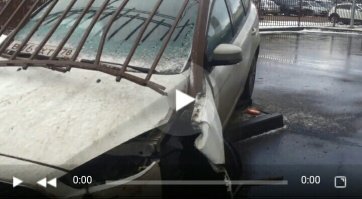Видео ДТП автомобиля РедБулл с камер АО ТК МЕГАПОЛИС
