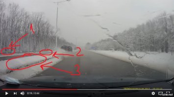 Алекс, 

1. отбойник
2. дорога
3. газон, который просто за высоким тротуаром.

Вот отбойник нужен между дорогами, а не только по краям, так как порой опаснее вылететь лоб в лоб, чем канаву скатиться! Да и отбойник не перепрыгнуть!

Но это сугубо мое мнение!