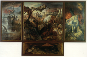 Отто Дикс. "Война" Картина нарисована в 30-х, художник был участником Первой Мировой и судя по этому произведению, предчувствовал новую войну.