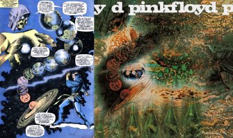 Обложка альбома "A Saucerful of Secrets" скопирована из комикса Доктора Стренджа. =)
Комикс того же времени.