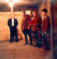 Sergey Klement Piyat	11 часов назад
мне кажется этот Берия маньяком каким-то был. Эти очки, этот взгляд.......
----------------
Вообще-то так и было.Больной человек, который любил насиловать 12-15 летних девочек.Он мог ехать по Москве и просто ткнуть пальцем в любоую понравившуюся ему,ублюдку,девчушку.Ну а скольких людей (а без его ведома такое не проводилось) он сгноил в лагерях..
--------
меня утешает,что он кончил так-же как и миллионы его жертв.Послал пулю в Берию генерал-майор П.Ф. Батицкий. Под  актом о расстреле  стоит его подпись, следовательно, он его и совершил. Напомню, что после убийства Берии на Москаленко и Батицкого посыпались немерянные награды, предполагалось даже присвоить им звание Героев Советского Союза.