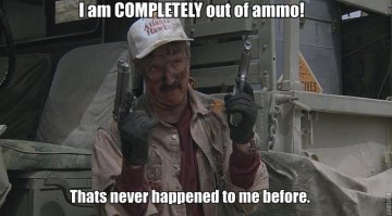 Жио вспомнилось.
"А потом у меня кончились патроны. Такого со мной еще не случалось"