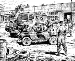 Круз Андрей Жанр: Боевая фантастика Серия: Эпоха мертвых
----------------
По чесному - лучшее что написано в  жанре  выживания по теме зомбиапокалипсиса.

Но  таки  да - Манера  написания у Круза  довольно  жёскаяи не самая  лгко читаемая. 
Многим  тяжело читать, иначе  бы  он уже переплюнул  метров типа Лукьянеко раз десять.