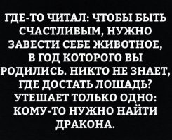 Муж мой кабан, который нашел дракошу, которая родила ему змею.. Даже не знаю, кто из нас самый счастливый;)