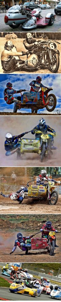 Возможно, в тему: гоночные мотоциклы с коляской.