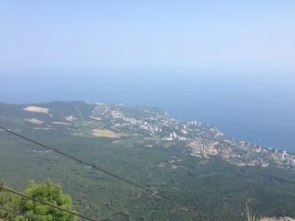 Вид на Ялту с Ай-Петри.