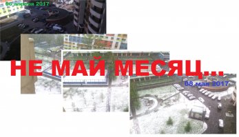 Майский снег в Москве - фото из соцсетей