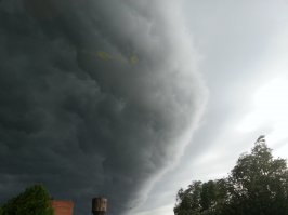 Вот такие облака сегодня вечером были в нашем городе Бийске