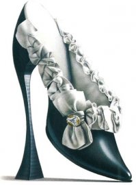 К последней: Австрия, конец 19 века, мули на 20-см каблуке, никто на них не ходил, чисто фетишистские.