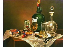 в посте речь про сыр и вино..
кильку и беломор вроде не упоминали)))
хотя такой набор был бы покруче))
зы..
сорри.. с портвейном не нашёл..