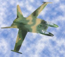 Какая то смесь реальных самолетов и реальных проектов  с детскими поделками. Особенно этот на ковре порадовал и Су с двумя кабинами. У обоих воздузаборники сверху находятся. Млжет я не такой спец в аэродинамике, но зачем такое вообще надо? Для не маневренного бомбера еще может смысл и есть, ну там крылом входное устройство двигателя экранировать  ли ещё что то в этом роде... Но на штурмовике? На больших углах атаки двигатель останется без воздуха из-за затенения от крыла. Америкосы уже делали зачем то такой самолёт на базе F-100 Super Sabre.  Ровно такой результат и получили)  А вот эти две кабины зачем? Это ж надо  целых две отдельные системы жизнеобеспечения городить! В нормальных самолётах по этому и сидят два члена экипахо под одним фонарем, что бы облегчить конструкцию.