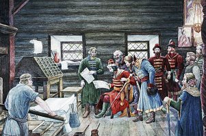 Главред принимает материал вечернего номера.