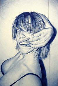 Реалистичные рисунки шариковой ручкой