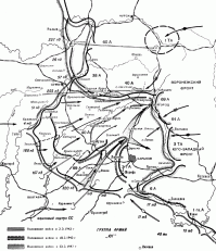 Во-первых, это не та цитата из Манштейна. Хотя бы потому, что глава  "Битва за Харьков" начинается после этой цитаты. Наши потери по результатам этой битвы Манштейн не упоминает.
Во-вторых, что вообще считать Харьковским котлом. С конца января 1943 наши армии ведут непрерывное наступление по всему фронту, к середине февраля в интересующем нас направлении освободив Харьков, Воронеж, Белгород и Курск. Задействованы силы 6 армий. Естественно, есть какие-то потери. В начале марта немцы контратакуют и к середине марта снова занимают Харьков и Белгород. Причем Харьков с обороняющей его 3-й танковой армией попадает в окружение. Но армия идет на прорыв и из окружения выходит.
Судя по схеме боев других котлов в ходе операции не было. 
Численность наших войск на момент начала нашего наступления оценивают в 200-370 тыс. Потери - до ста тыс.
Откуда миллион пленных?
