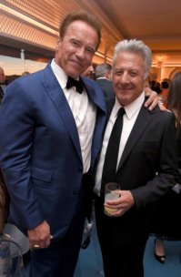 Арнольд и Дастин Хоффман (Каннский кинофестиваль 2017)