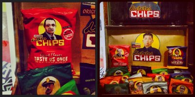 Dictator chips - это не чипсы, а арт-проект :) Граффити, футболки, инсталляции и тп, но ничего под пиво ;)