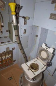 Так как космонавты ходят в туалет в космосе? На самом деле, все просто. Туалеты устроены по принципу пылесоса   отходы втягиваются посредством отрицательного воздушного давления и дальше поступают в систему рециркуляции. - Читайте подробнее на FB.ru: